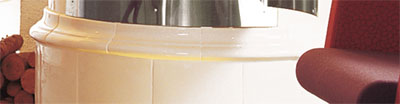 Moulure de base du po�le en fa�ence Cronspisen Allmoge 521